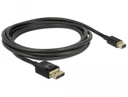 Cablu Delock Mini DisplayPort tată - DisplayPort tată, 2,0 m, 8K 60 Hz, negru