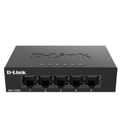 Switch D-Link 5 porturi Gigabit Ethernet Carcasă metalică Switch negestionat