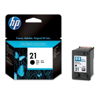 Cartuș consumabil de imprimare cu jet de cerneală HP 21 negru