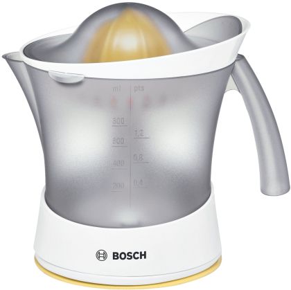 Presă de citrice Bosch MCP3500N, Presă de citrice, VitaPress, 25W, capacitate 800ml, Pornire automată, Alb