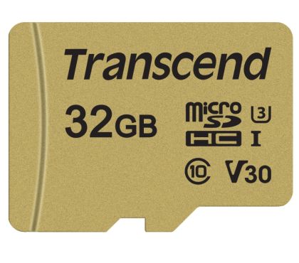 Memorie Transcend 32 GB micro SD UHS-I U3 (cu adaptor), MLC