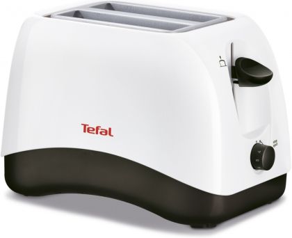 Toaster Tefal TT130130, Delfini 2, Toaster, 850W, 2 Hole, 7 Stage thermostat, Stop function, Defrosting, Reheating, white