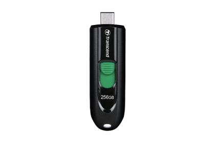 Memorie Transcend 256 GB, USB3.2, Pen Drive, Type-C, fără capac, negru