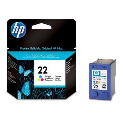 Cartuș consumabil de imprimare cu jet de cerneală HP 22 tricolor