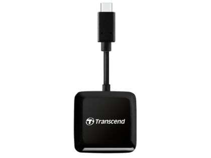 Card reader Transcend SD/microSD Card Reader, USB 3.2 Gen 1, Black, Type C