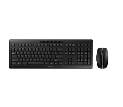 Set tastatură și mouse wireless CHERRY STREAM Desktop Recharge, negru
