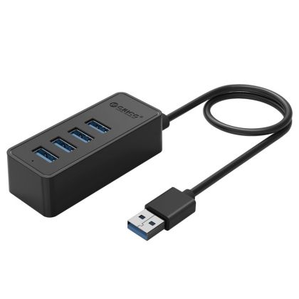 Orico hub USB3.0 HUB 4 porturi - intrare USB/Micro USB, negru - W5P-U3-030