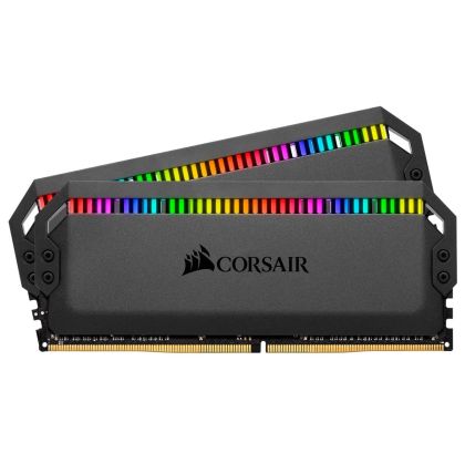 Memorie Corsair Dominator Platinum RGB Negru 16GB(2x8GB) DDR4 PC4-28800 3600MHz CL18 CMT16GX4M2C3600C18