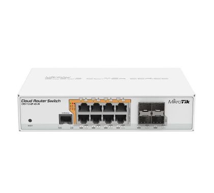 Comutator MikroTik CRS112-8P-4S-IN, 8 x porturi Gigabit Ethernet, 10/100/1000Mbps, 4 x SFP