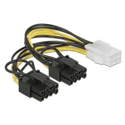 Cablu ESTILLO, putere PCI Express, 6 pini mamă - 2 x 8 pini tată