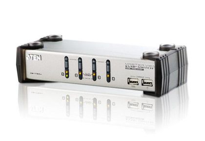 Comutator KVMP, ATEN CS1734A, 4 porturi, PS/2-USB, VGA/Audio