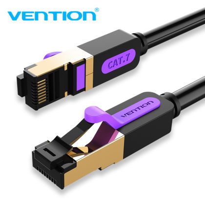 Vention LAN SSTP Cat.7 Patch Cable - 1.5M Black 10Gbps - ICDBG
