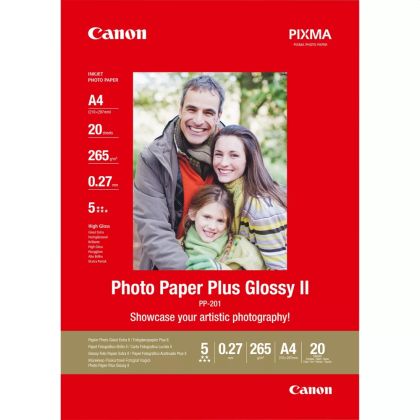 Hârtie Canon Plus Glossy II PP-201, A4, 20 de coli