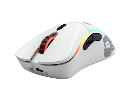 Mouse pentru jocuri Glorious Model D- Wireless (alb mat)