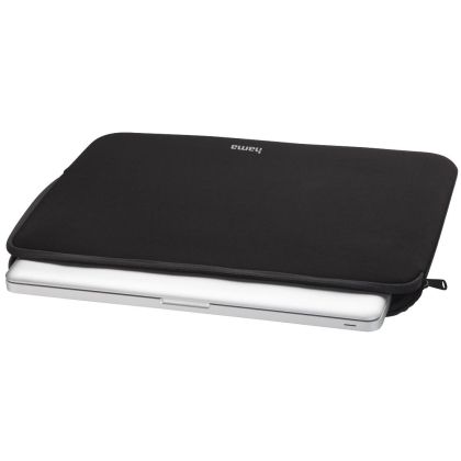 Husă pentru laptop HAMA din neopren, până la 44 cm (17,3"), neagră