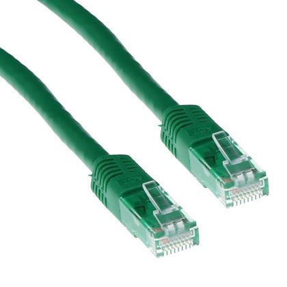 Cablu patch de rețea ACT U/UTP, CAT 6, RJ-45 - RJ-45, 10 m, conductori de cupru, verde, ambalare în vrac