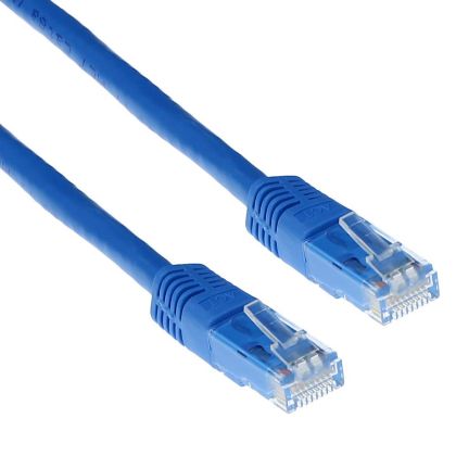 Cablu patch de rețea ACT U/UTP, CAT 6, RJ-45 - RJ-45, 2,0 m, conductori de cupru, albastru, ambalare în vrac