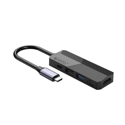 Stație de andocare Orico Stație de andocare Type-C 4-în-1 Distribuție de putere 55W - MDK-4P Negru - HDMI, Type-C x 1, USB3.0 x1, USB2.0 x1