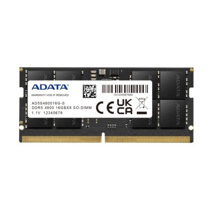 Memorie Adata 16 GB Memorie pentru notebook - DDR5 SO-DIMM 4800 MHz, 1,1 V
