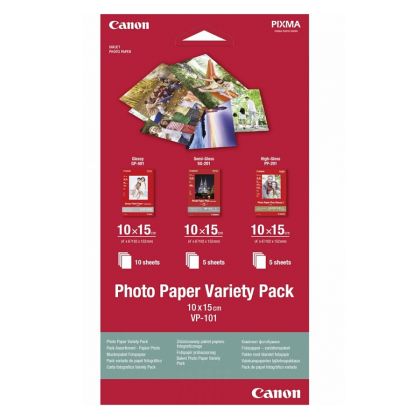 Hârtie Canon Photo Paper Variety Pack 10x15cm VP-101