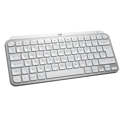 Tastatură fără fir Logitech MX Keys Mini, Bluetooth, USB-C, Gri Pale