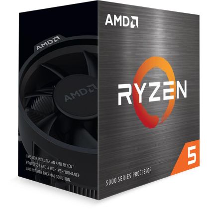 Procesor AMD Ryzen 5 5600, soclu AM4, 6 nuclee, 12 fire, 3,5 GHz (până la 4,4 GHz), 35 MB Cache, 65 W, BOX