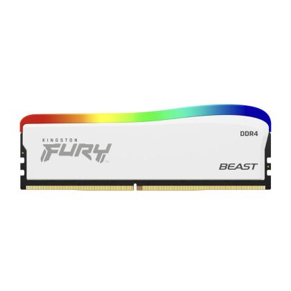 Memorie Kingston FURY Beast White RGB 8GB DDR4 PC4-28800 3600MHz CL17 KF436C17BWA/8