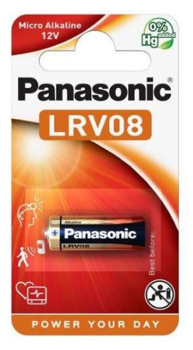 Baterie alcalina PANASONIC A23 LRV08, 12V, Pentru alarme, 1 buc. blister