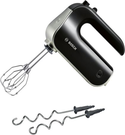 Mixer Bosch MFQ4730, Hand mixer, HomeProfessional, 575 W, with innovative FineCreamer stirrers, Black