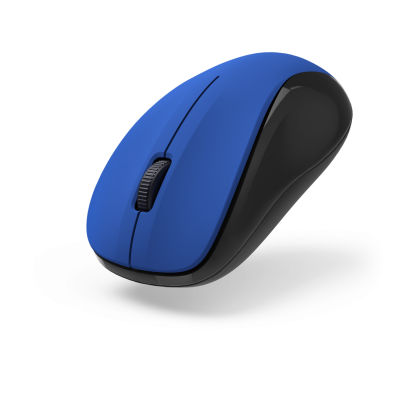Mouse wireless Hama MW-300 V2, optic, cu 3 butoane, silențios, USB, albastru