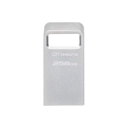 Stick de memorie USB KINGSTON DataTraveler Micro, 256 GB, USB-A 3.2 Gen 1, argintiu