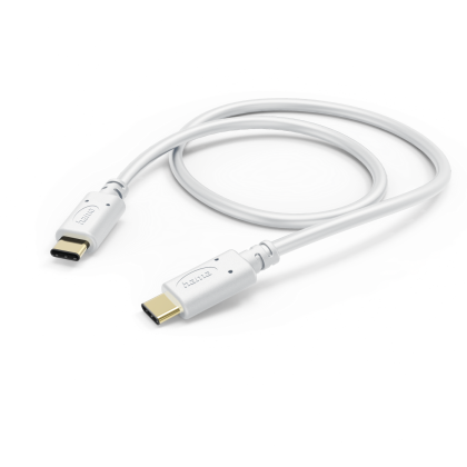 Cablu de încărcare HAMA, USB-C - USB-C, 1,5 m, alb