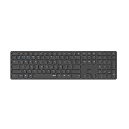 Tastatură fără fir Rapoo E9800M, structură X, multimod, Bluetooth, 2,4 GHz, negru