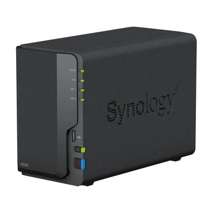 Stocare în rețea Synology DS223, pentru 2 discuri, 2 GB, Gigabit, USB3.2