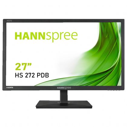 Monitor HANNSPREE HS272PDB, WQHD, lat, 27 inchi, 60 Hz, HDMI, DP, negru