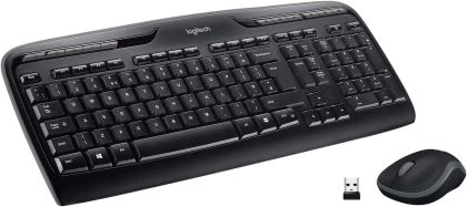 Set tastatură și mouse Logitech MK330, fără fir, 2,4 GHz, negru