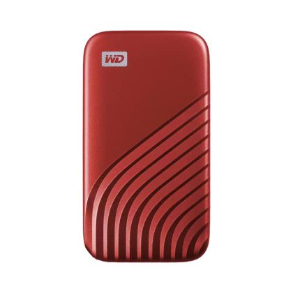 SSD extern WD My Passport, 1TB, USB 3.2 Gen 2 Type-C, roșu
