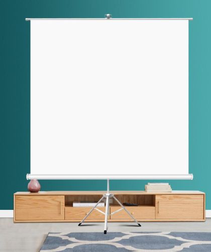 Tripod Projection Screen ESTILLO, 180 x 180, 1:1, White