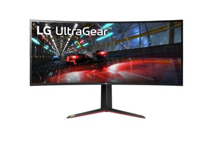 Monitor LG 38GN950P-B, 37,5" Ultragear Nano IPS 1ms, 21:9 Curved Gaming QHD+ (3840x1600), 160Hz, 1000:1, 450 cd/m2, 1000:1, DCI-P3 98%, AVID Free GSSIA Sincronizare, HDR 600, Sphere Lighting 2.0, USB down/up-stream, HDMI, DisplayPort, înclinare/înălțime, 