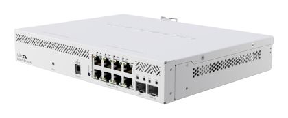 Comutator MikroTik CSS610-8P-2S+IN, 8 x porturi Gigabit Ethernet, 2 x SFP, ieșire PoE