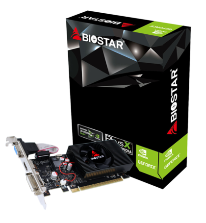 Placă video BIOSTAR GeForce GT730, 4GB, GDDR3, 128 biți, DVI-I, D-Sub, HDMI