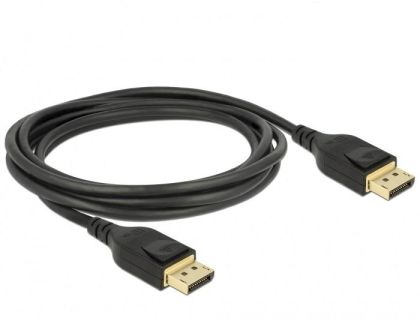 Cablu Delock DisplayPort tată - DisplayPort tată, 2,0 m, 8K 60 Hz, negru