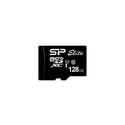 Card de memorie Silicon Power Elite, 128 GB, Micro SDHC/SDXC, UHS-I, Adaptor SD