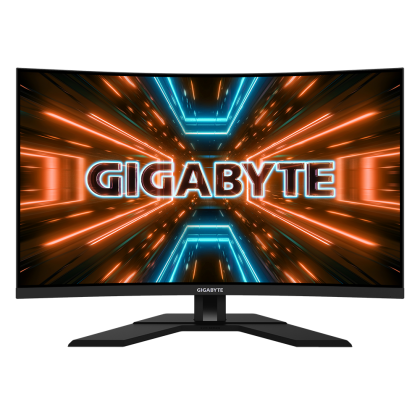 Monitor pentru jocuri Gigabyte M32QC-EK, 31,5 inchi VA 1500R, QHD, HDR, 170 Hz, 1 ms, KVM