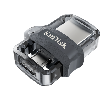 Unitate flash USB SanDisk Ultra Dual Drive m3.0, 32 GB, OTG, negru