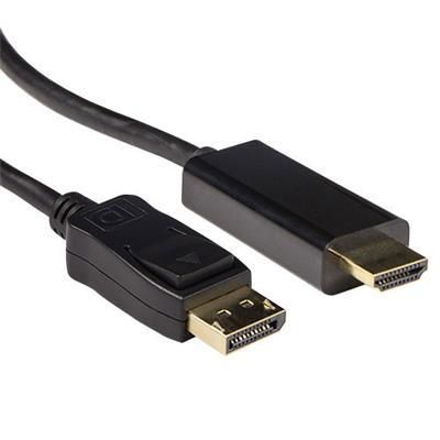 Cablu ACT AK3991, DisplayPort tată - HDMI-A tată, 3 m, negru, ambalare în vrac