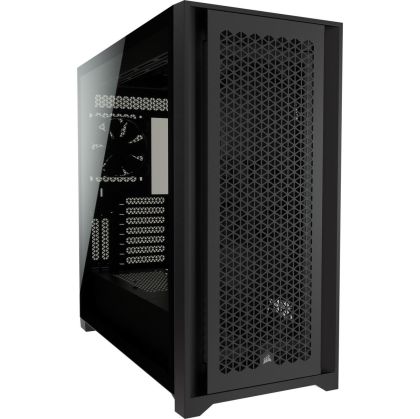 Carcasă Corsair 5000D Airflow Mid Tower, sticlă securizată, neagră