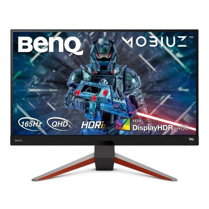 Monitor BenQ EX2710Q MOBIUZ 165Hz, IPS, 27 inchi, lat, QHD, 1ms, HDR, HDMI, DisplayPort, negru