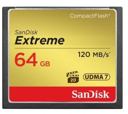 Card de memorie SANDISK Extreme® CompactFlash® Card de memorie 64Gb