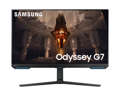 Monitor Samsung Odyssey G7 G70B 32 inch, IPS UHD 3840x2160, 144Hz, 1 ms, HDR 400, compatibil G-Sync, DisplayPort, HDMI, negru